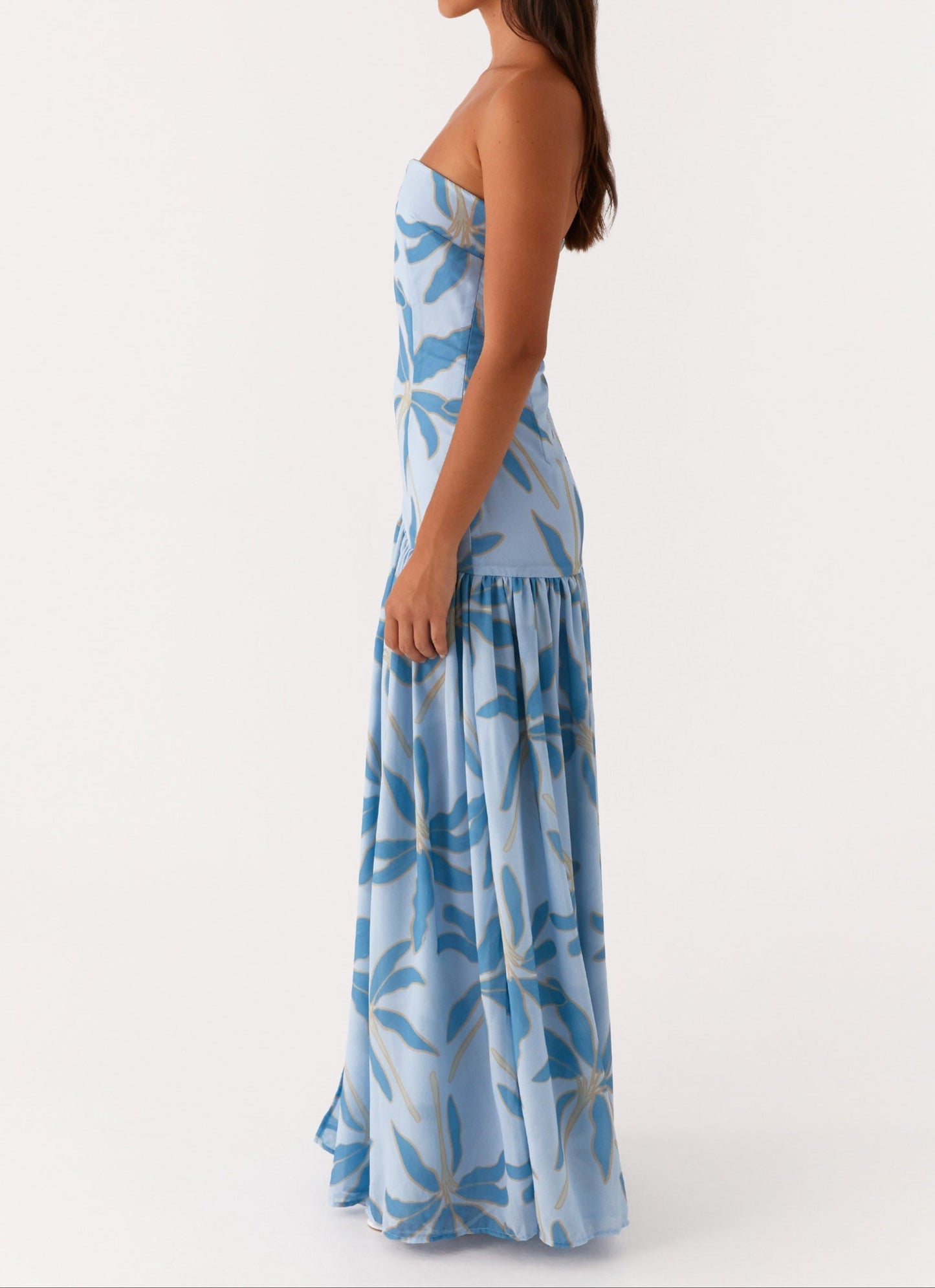 Nicia Off Shoulder Maxi Dress – Opulent Blue