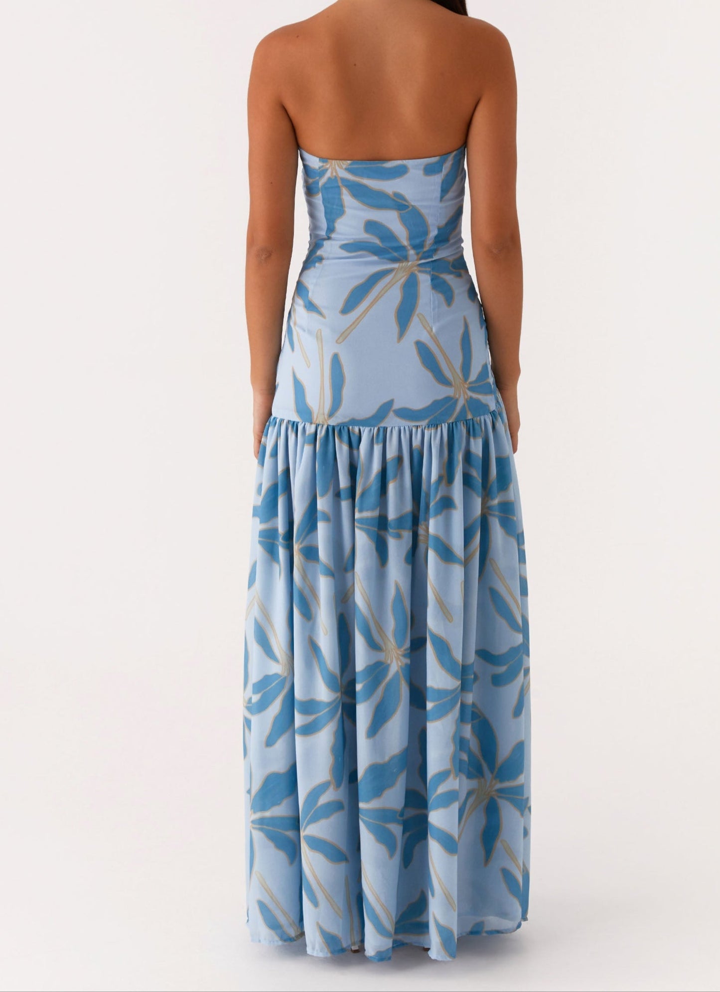 Nicia Off Shoulder Maxi Dress – Opulent Blue