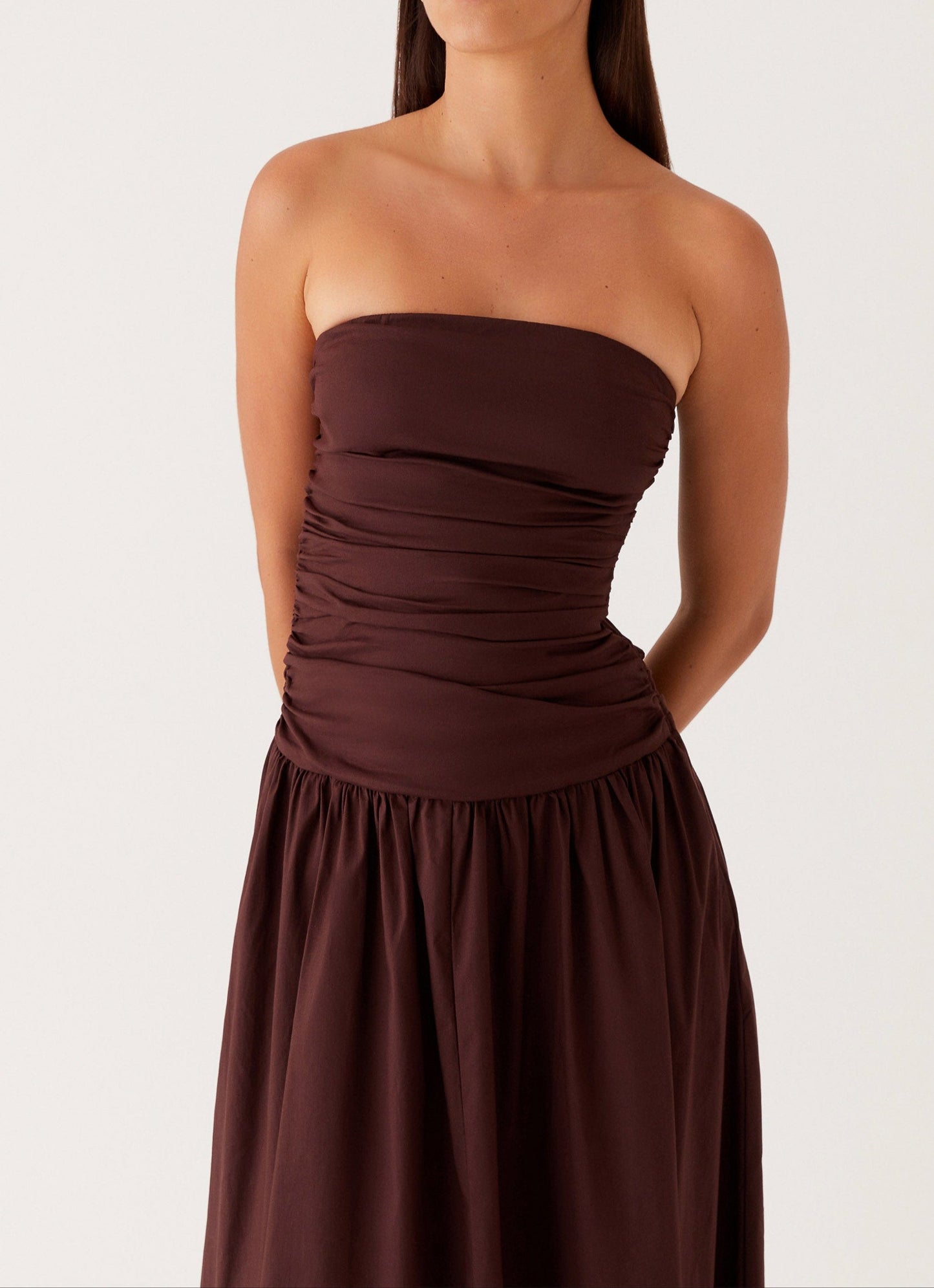Milana Maxi Dress – Brown