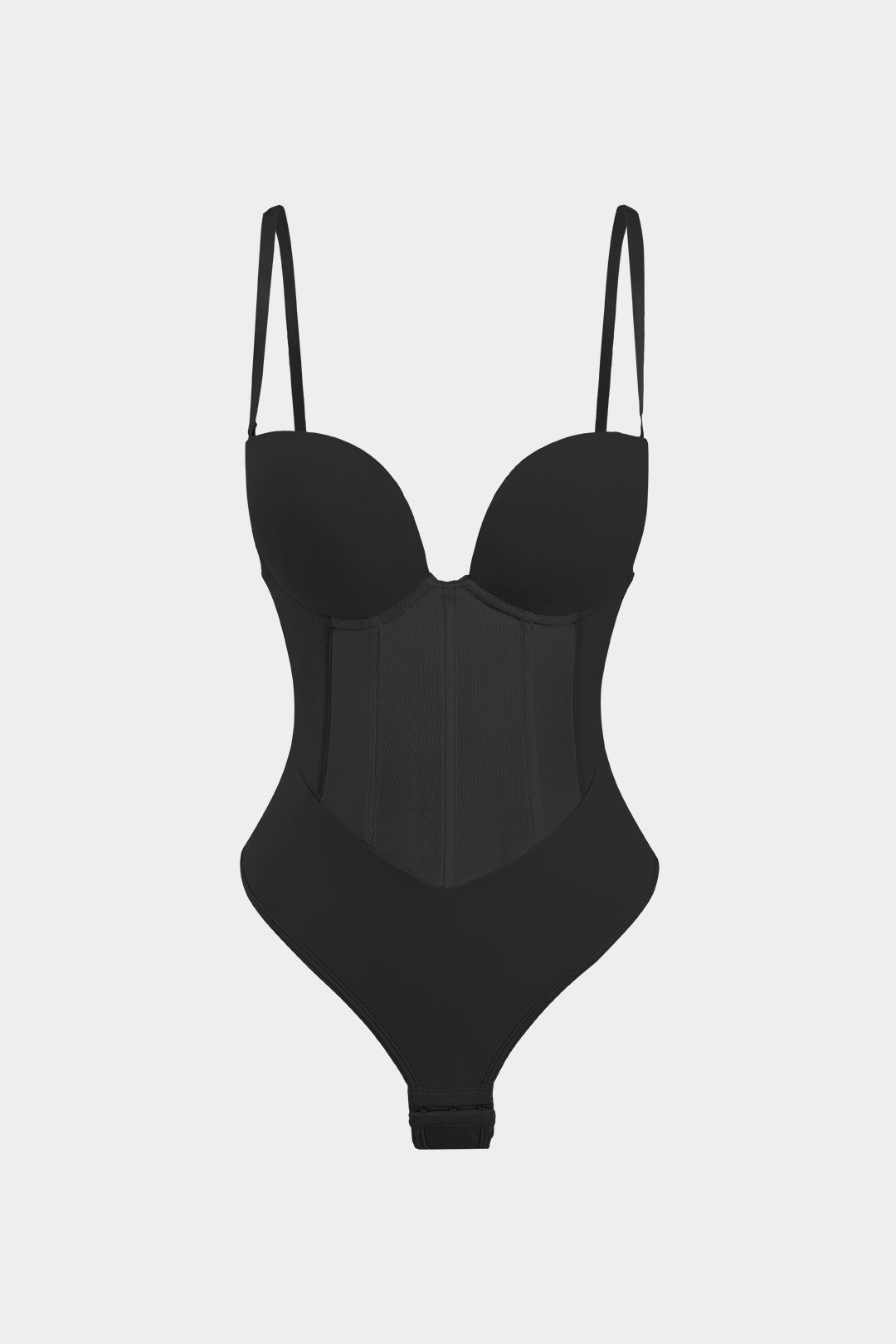 Solid Color Y2k Mesh Patchwork Corset Bustier Slip Body