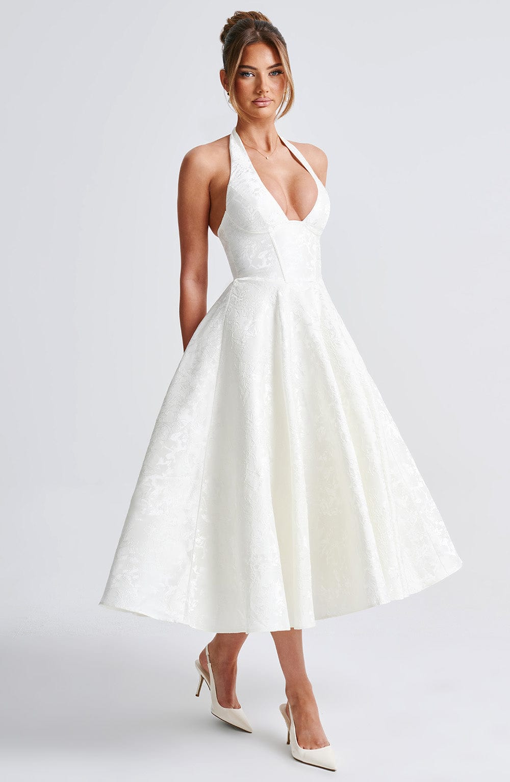Clara Midi Dress - Ivory