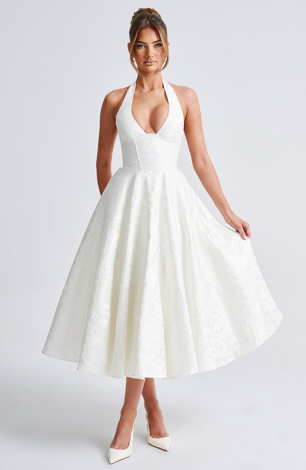 Clara Midi Dress - Ivory