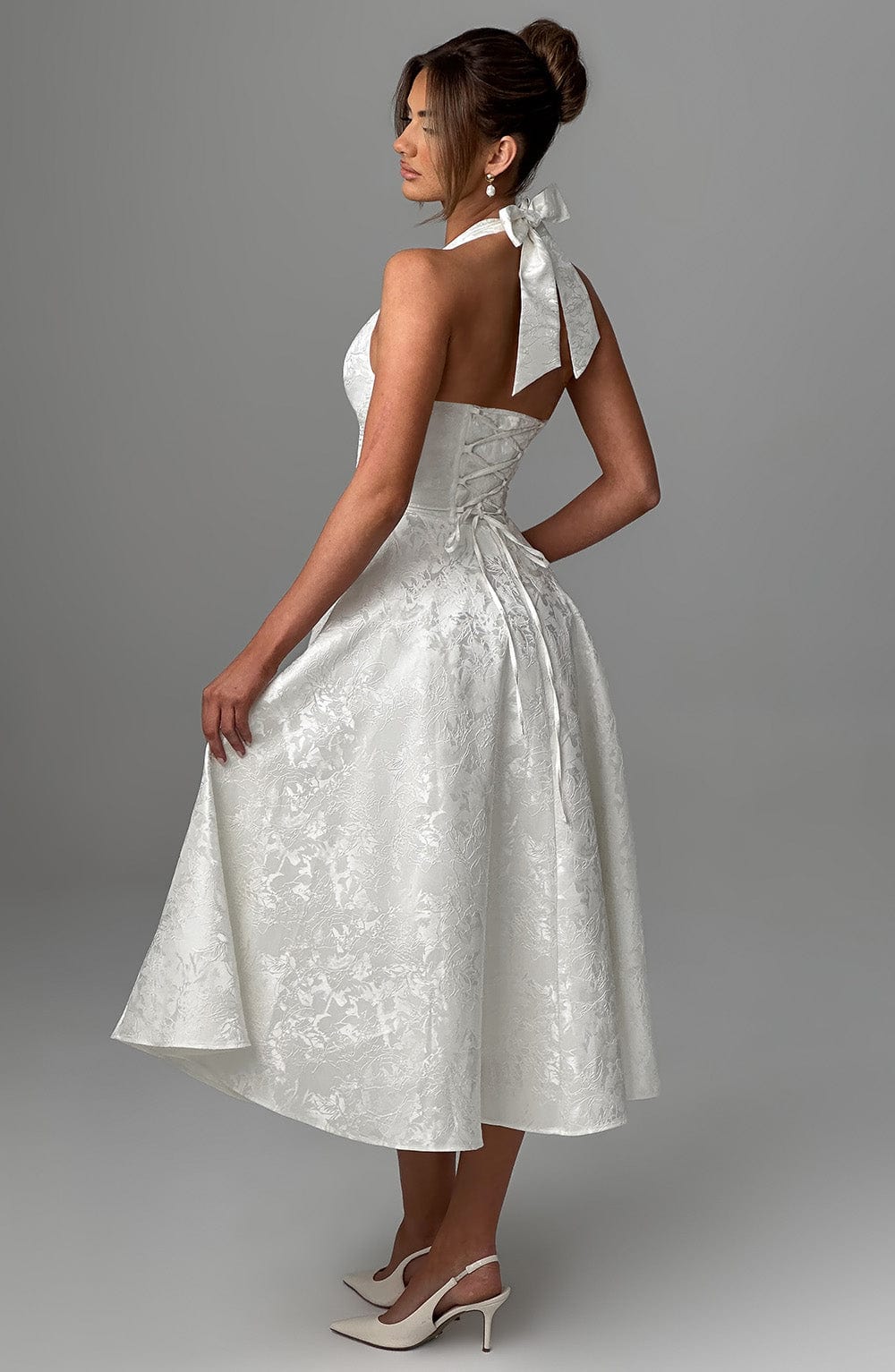 Clara Midi Dress - Ivory