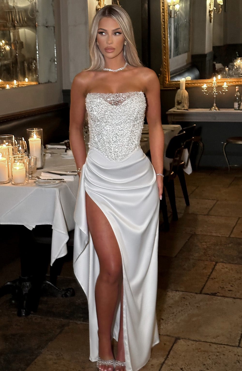 Ana Maxi Dress - Ivory