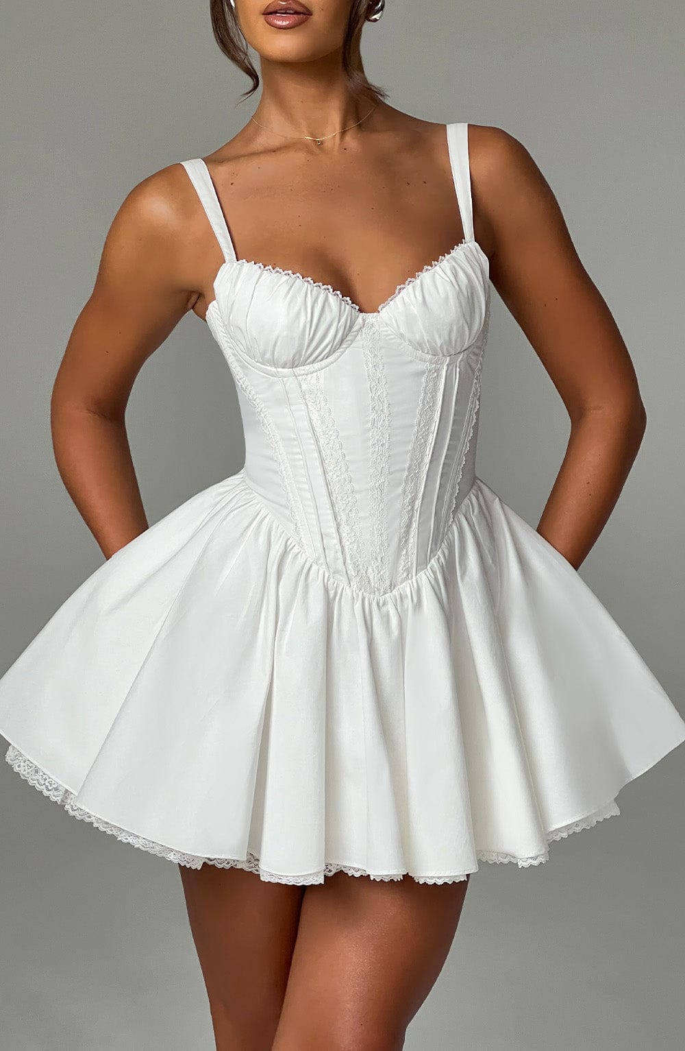 Samantha Mini Dress - White