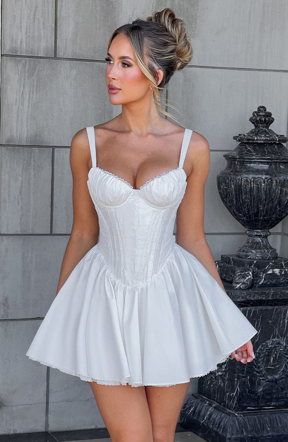 Samantha Mini Dress - White