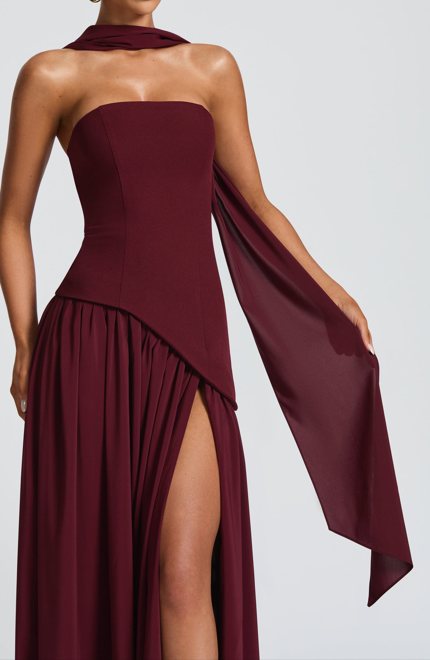 Natale Maxi Dress – Cherry Lacquer