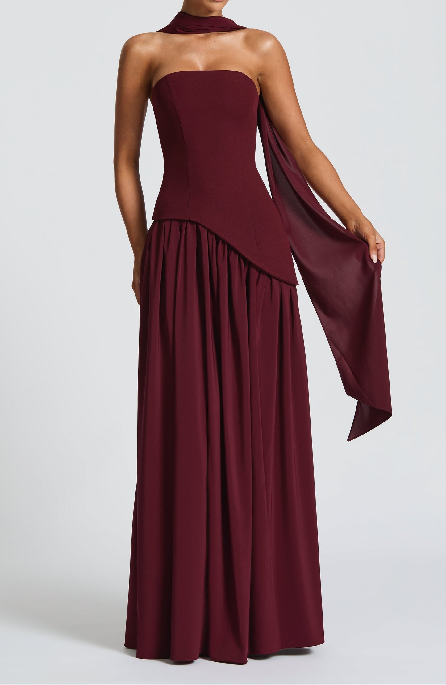 Natale Maxi Dress – Cherry Lacquer