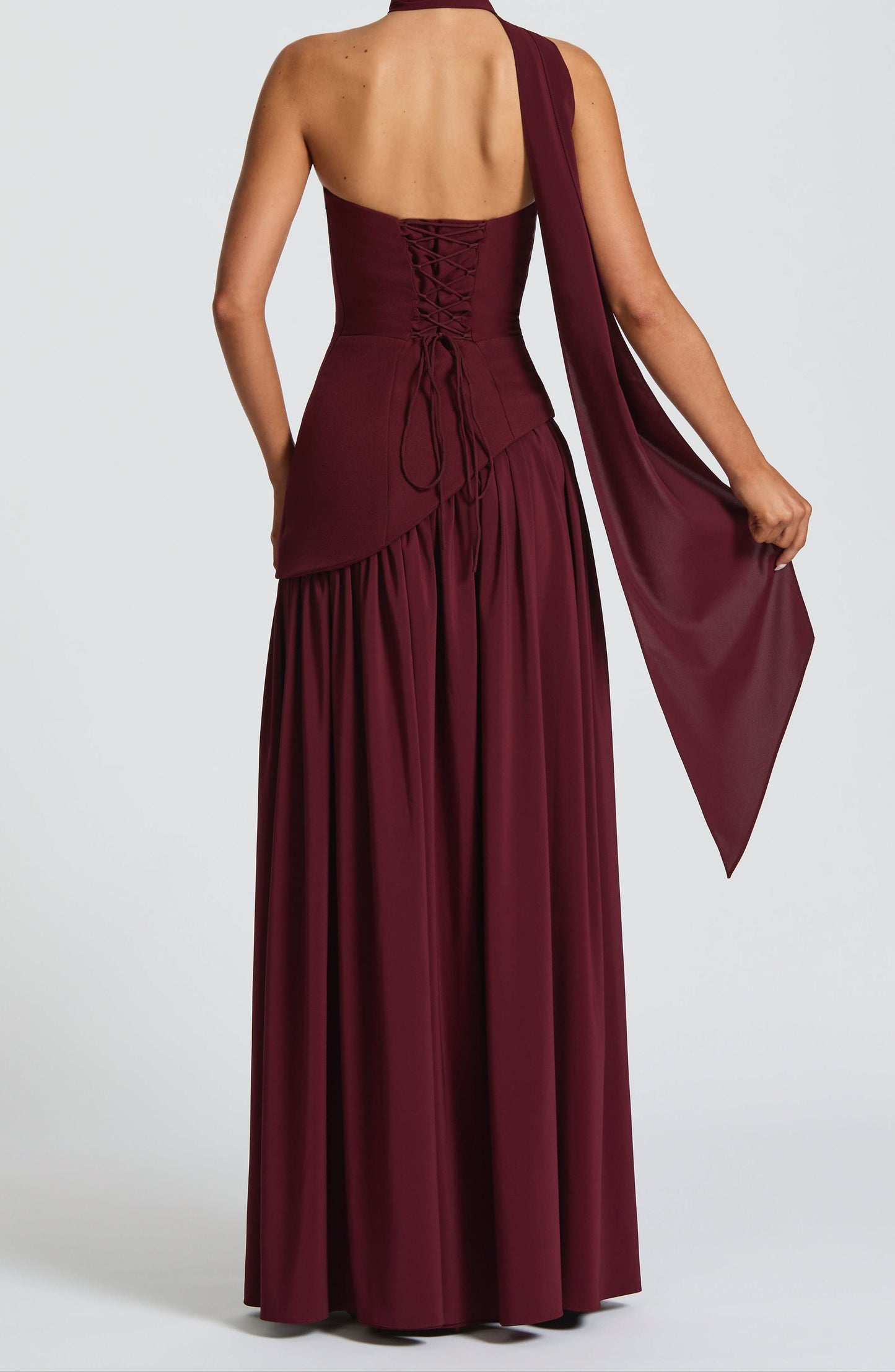 Natale Maxi Dress – Cherry Lacquer