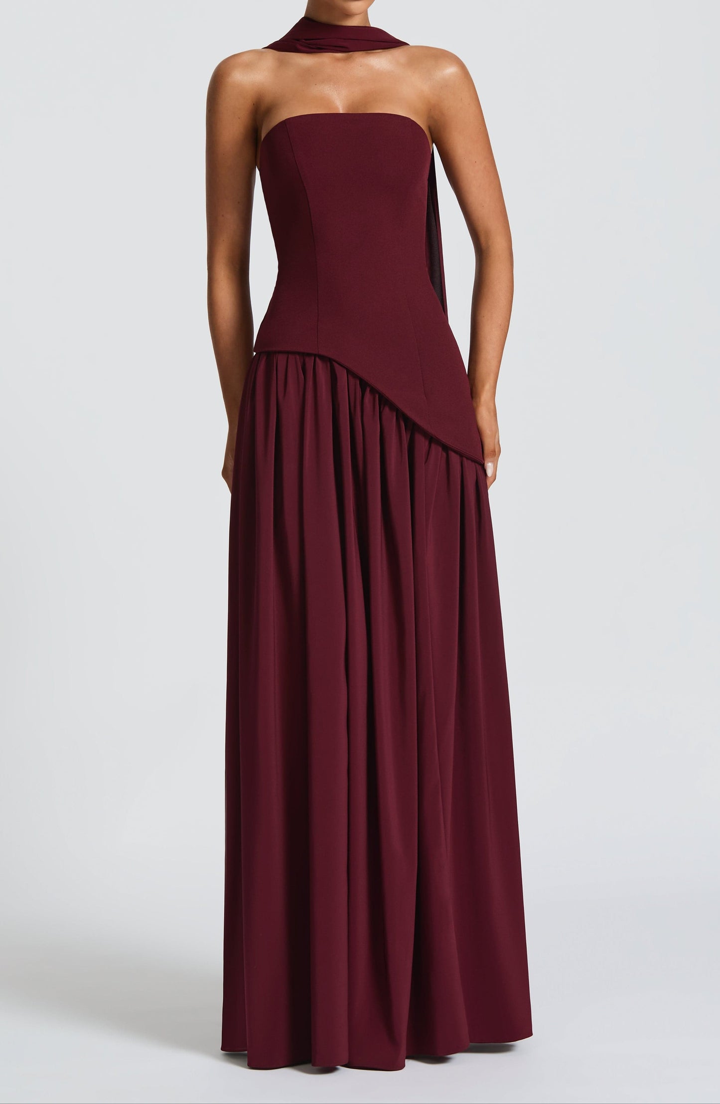 Natale Maxi Dress – Cherry Lacquer