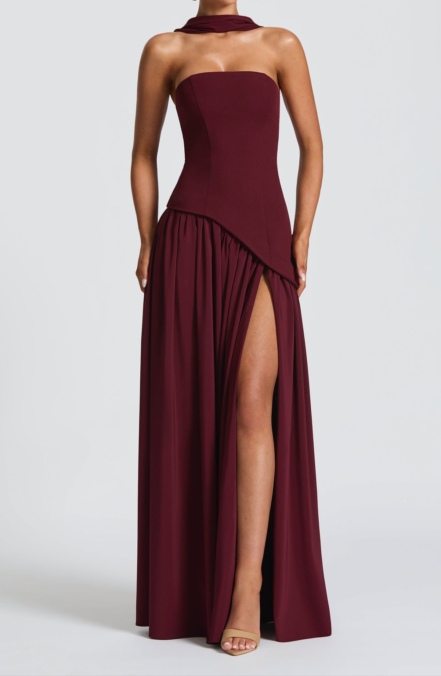 Natale Maxi Dress – Cherry Lacquer