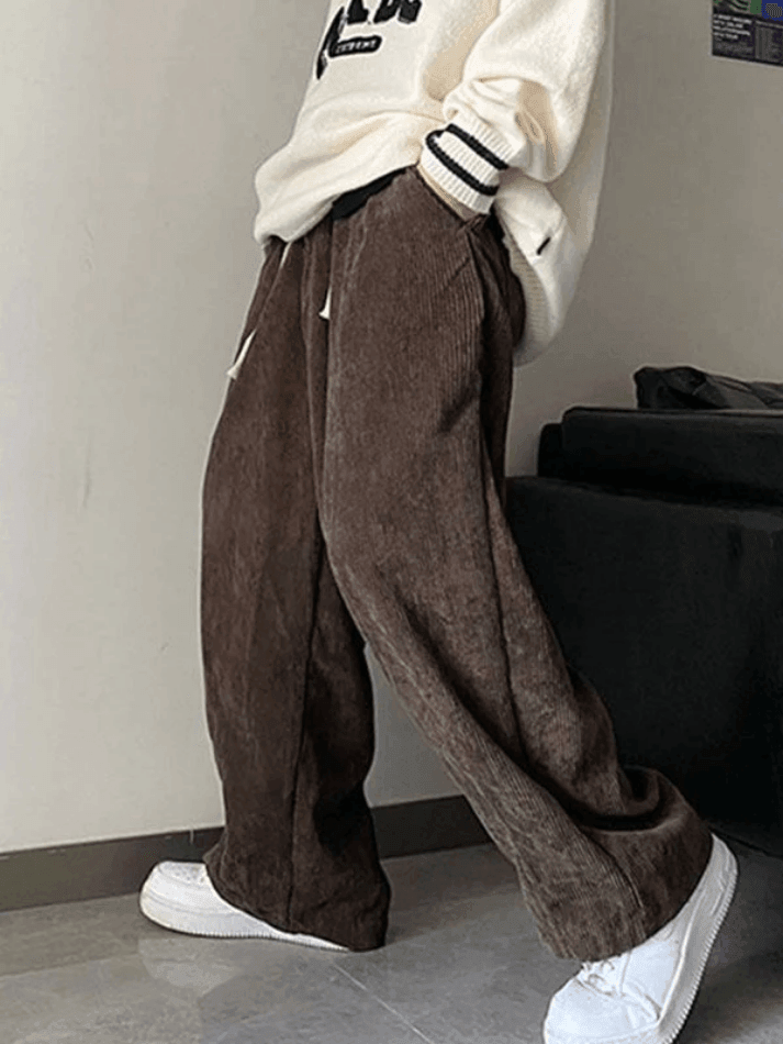 Classic vintage men's corduroy trousers