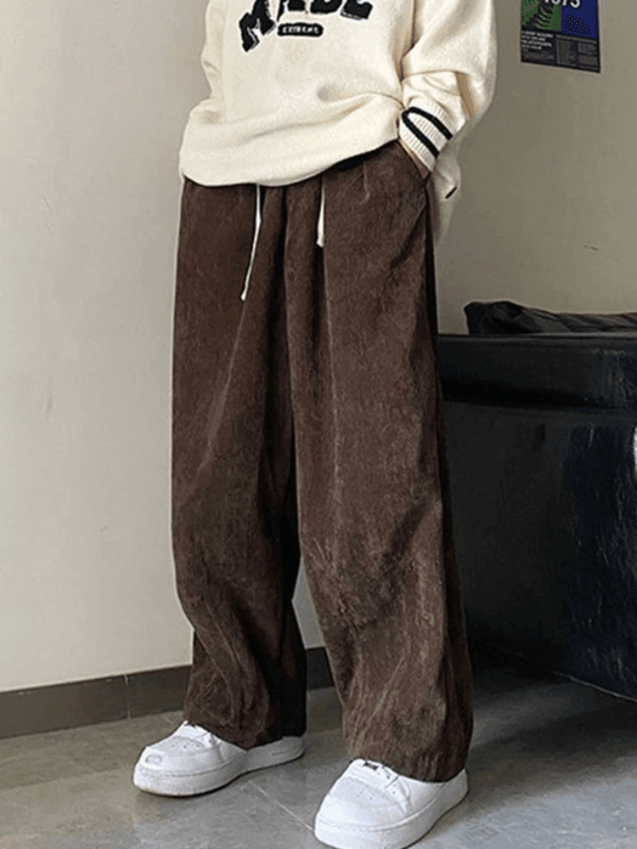 Classic vintage men's corduroy trousers
