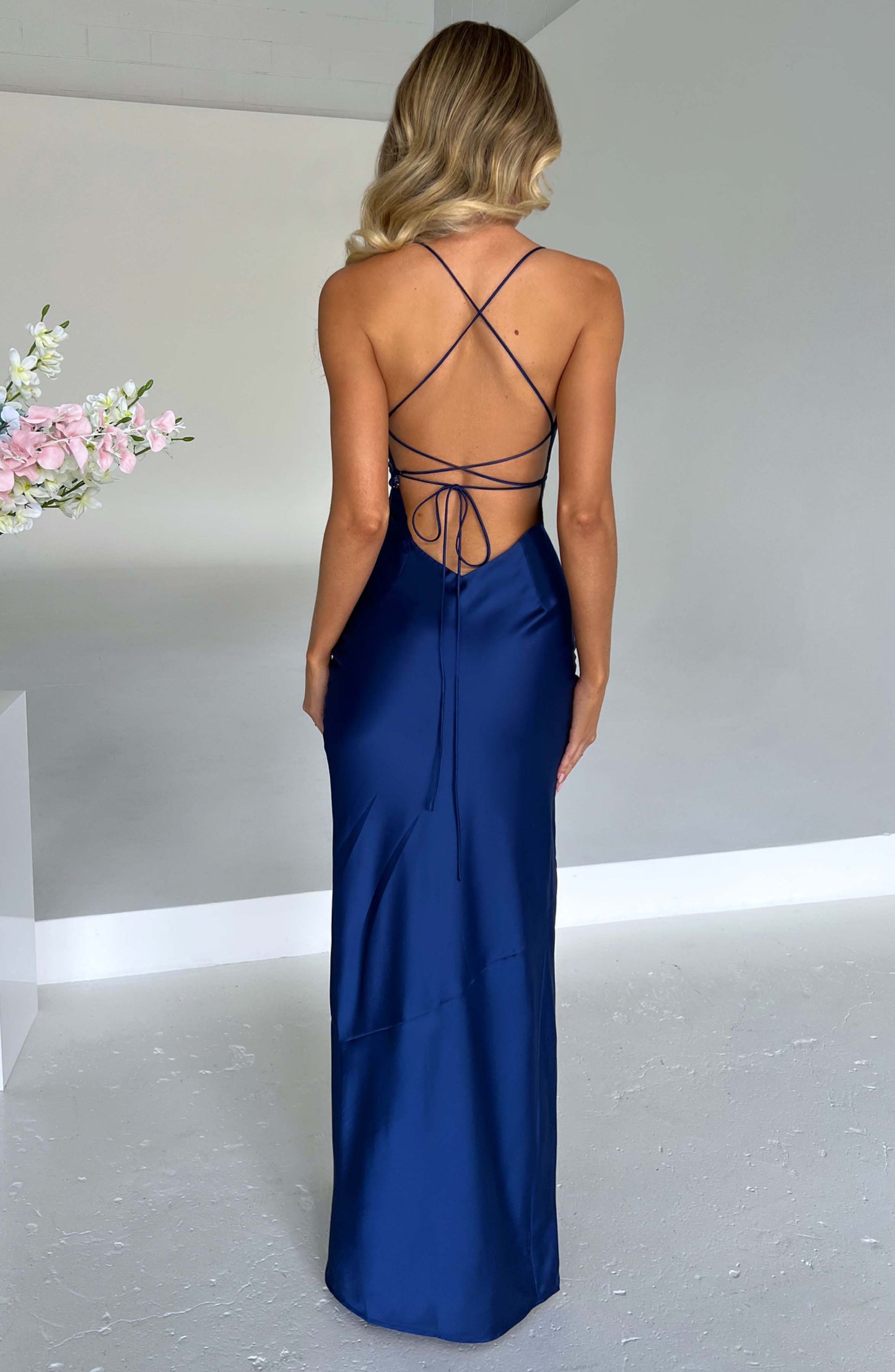 Amira Maxi Dress - Navy Blue