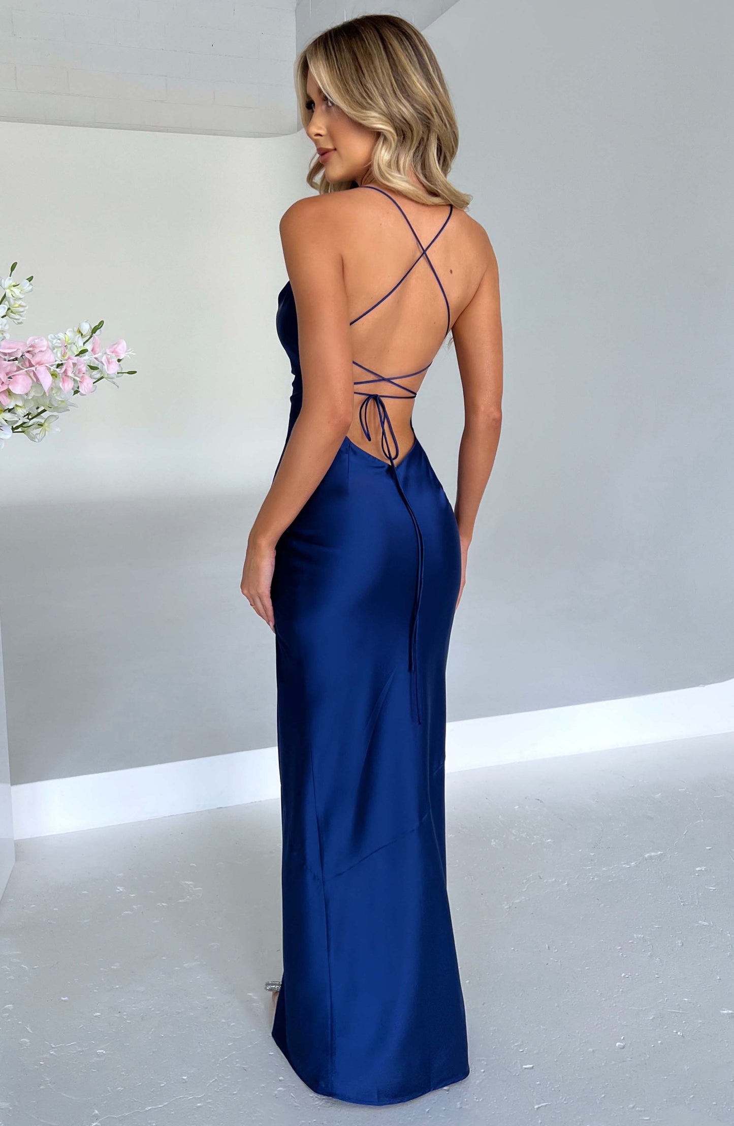 Amira Maxi Dress - Navy Blue