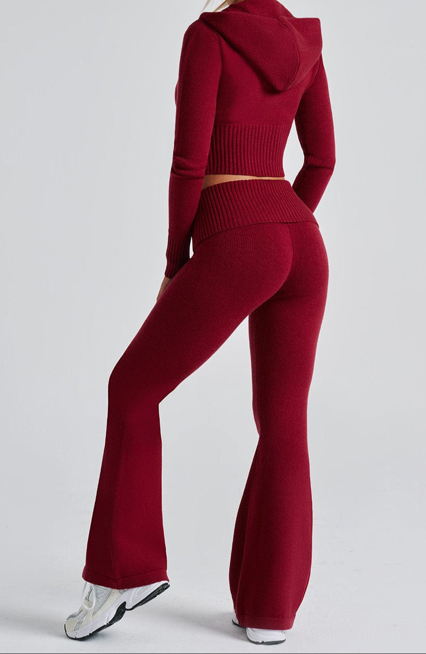 Siena knitted trousers - red