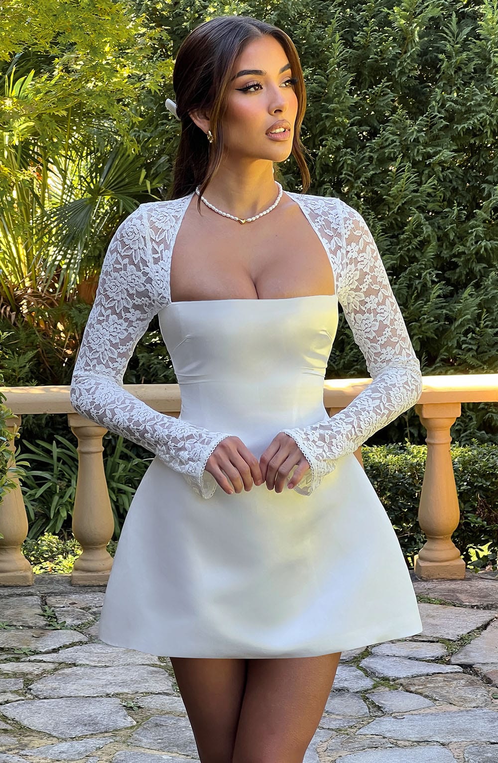 Clara Mini Dress - Ivory