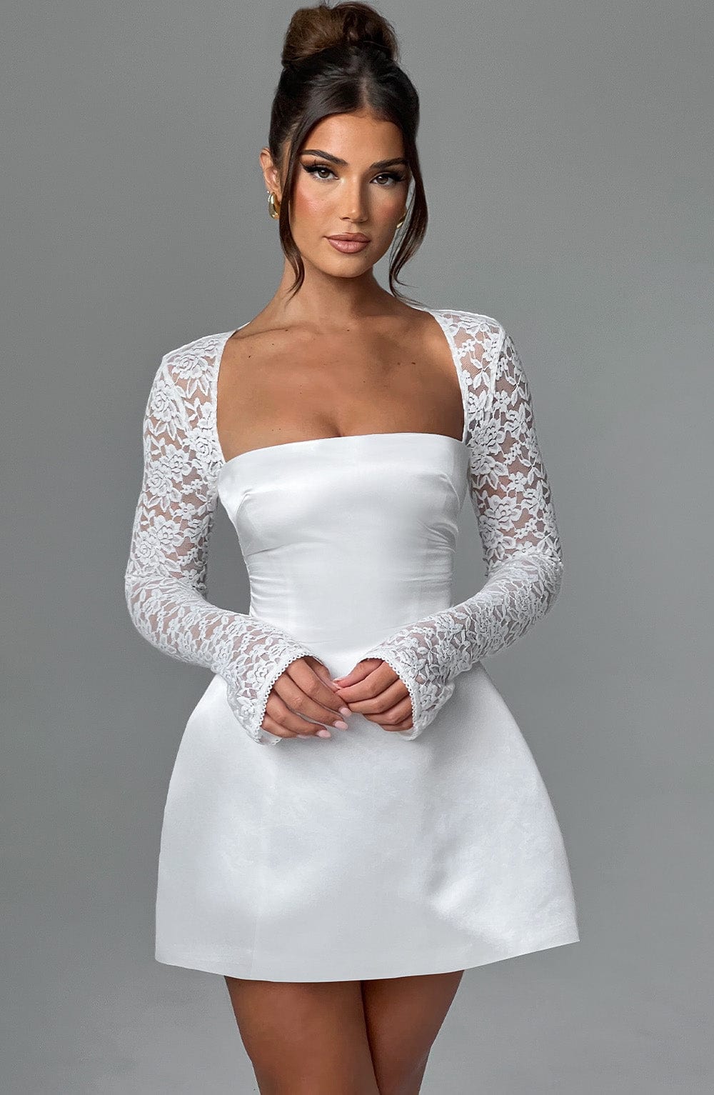 Clara Mini Dress - Ivory