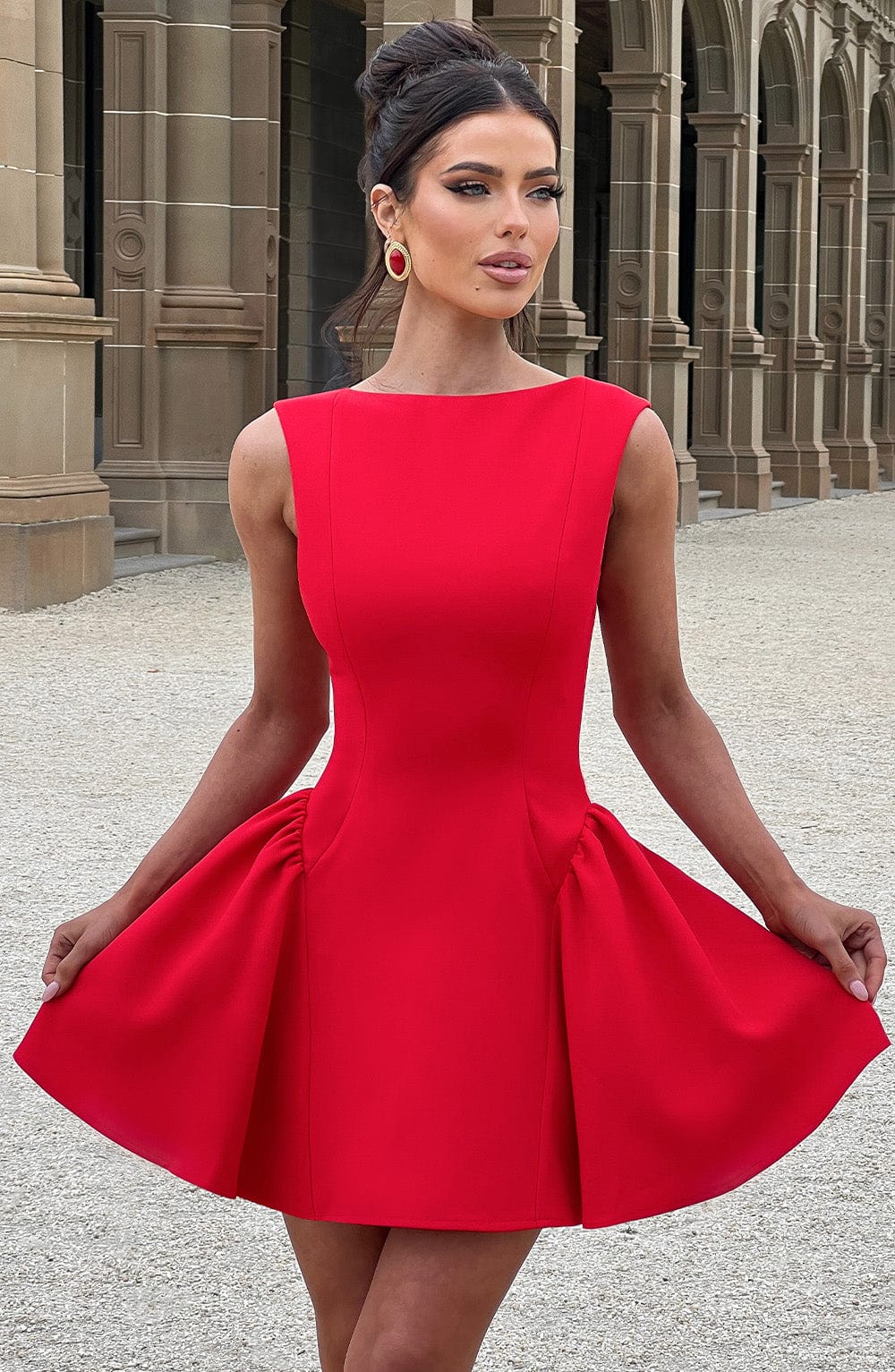 Salome Mini Dress - Red