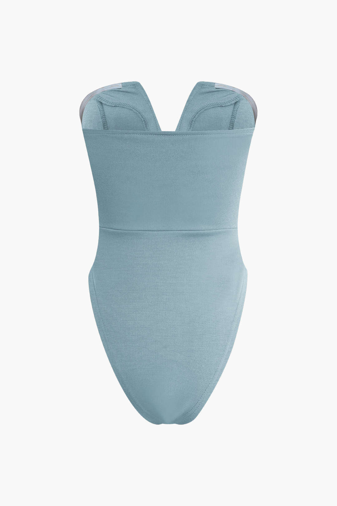 Strapless bodysuit with V-neck