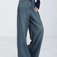 Blue Vintage Versatile High Waist Baggy Boyfriend Jeans