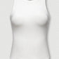 White Classic Slim Short Tank Top