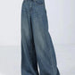 Blue Vintage Versatile High Waist Baggy Boyfriend Jeans