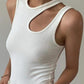 Solid Color Classic Neckline Tank Top