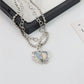 Y2k Star Cross Butterfly Heart Vintage Set Pendant