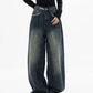 Dark Washed Vintage Baggy Boyfriend Jeans