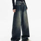 Dark Washed Vintage Baggy Boyfriend Jeans