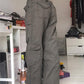 Faded gray 90s vintage cargo pants with cargo pockets