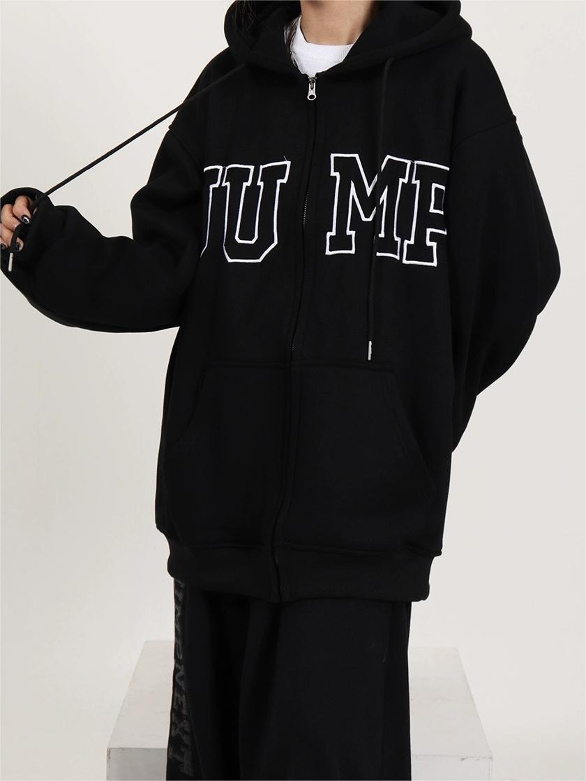 Retro sports oversized hoodie with slogan