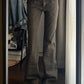 Braune Vintage Maßgefertigte Schlagjeans