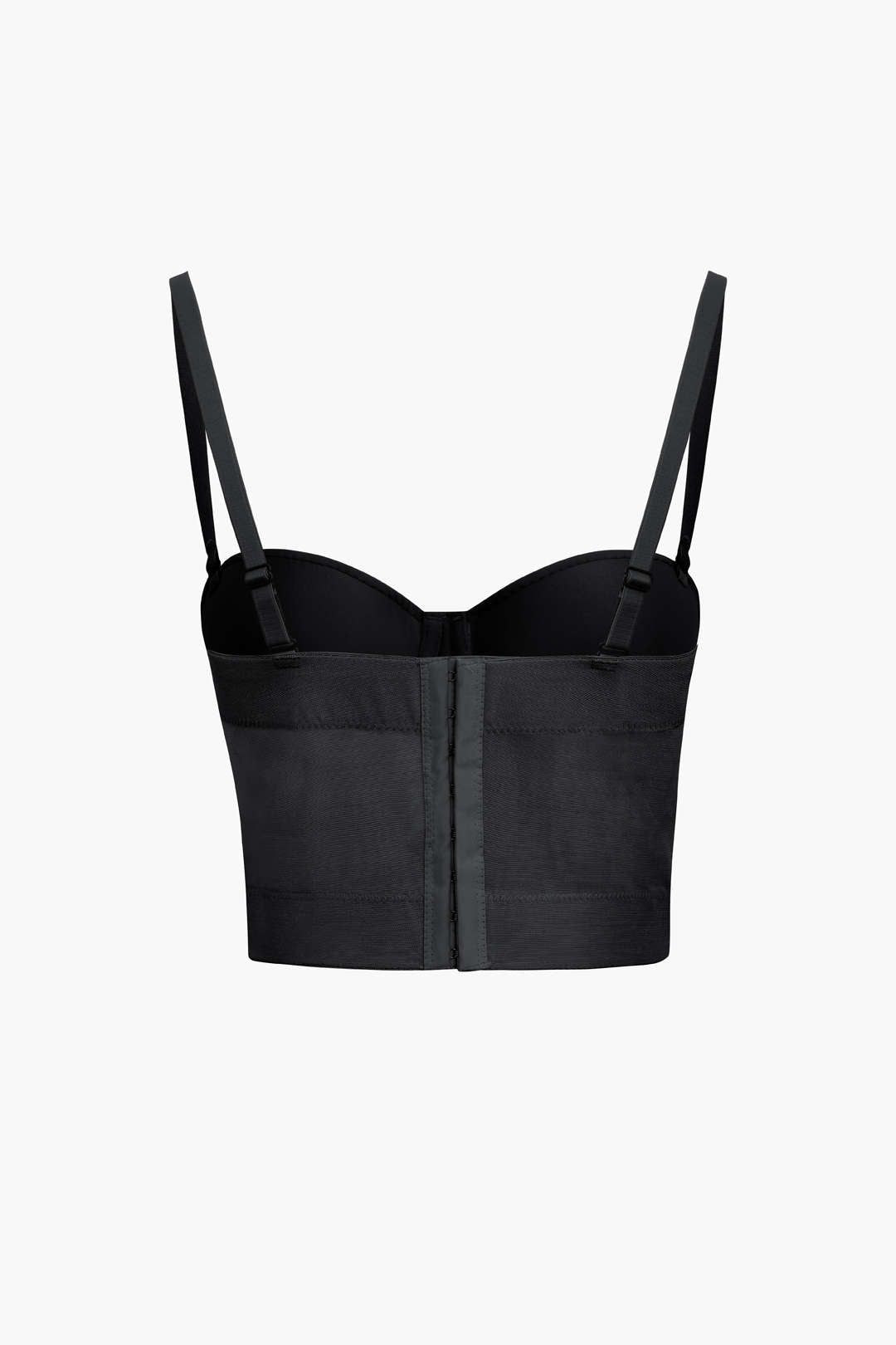 Basic mesh bustier top with underwire