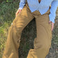 Classic Vintage Brown Cargo Jeans with Pocket