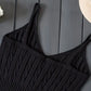 Solid Color Vintage Knitted Crop Cami Top 