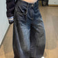 Blue vintage straight boyfriend jeans