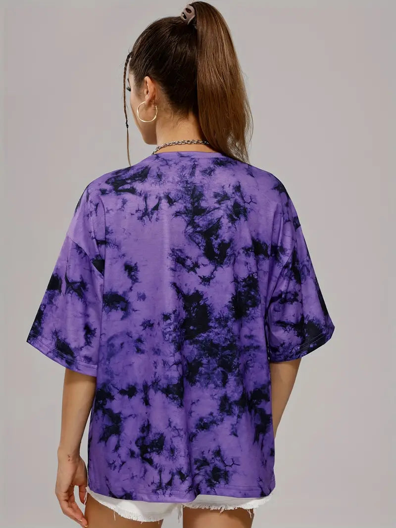 Punk Oversized Tie Dye T-Shirt 