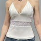 Classic White V-Neck Slim Cami Top with Chest Shape 