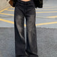 Dark Vintage Washed High Waist Boyfriend Jeans