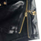 Dark Punk PU Leather Hollow Shorts