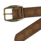 Brown Vintage Embossed Ethnic Buckle Belt