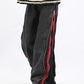 Men's Vintage Multiple Side Stripes Zipper Jeans