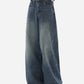 Vintage baggy boyfriend jeans with washed effect