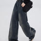 Dark Vintage Washed High Waist Boyfriend Jeans