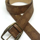 Brown Vintage Embossed Ethnic Buckle Belt