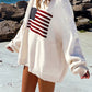 Vintage USA Flags Jacquard Pullover Sweater