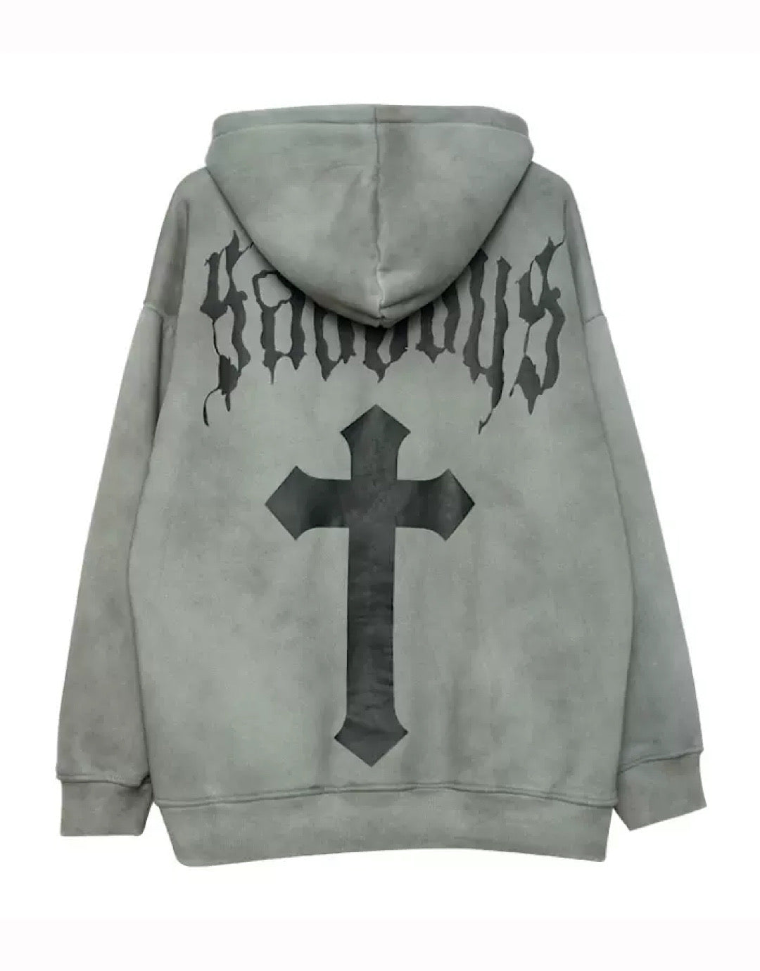 Hip Hop Despair Devil Initial Print Hoodie