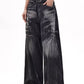 Black Vintage Heavyweight Aged Tie Dye Boyfriend Jeans
